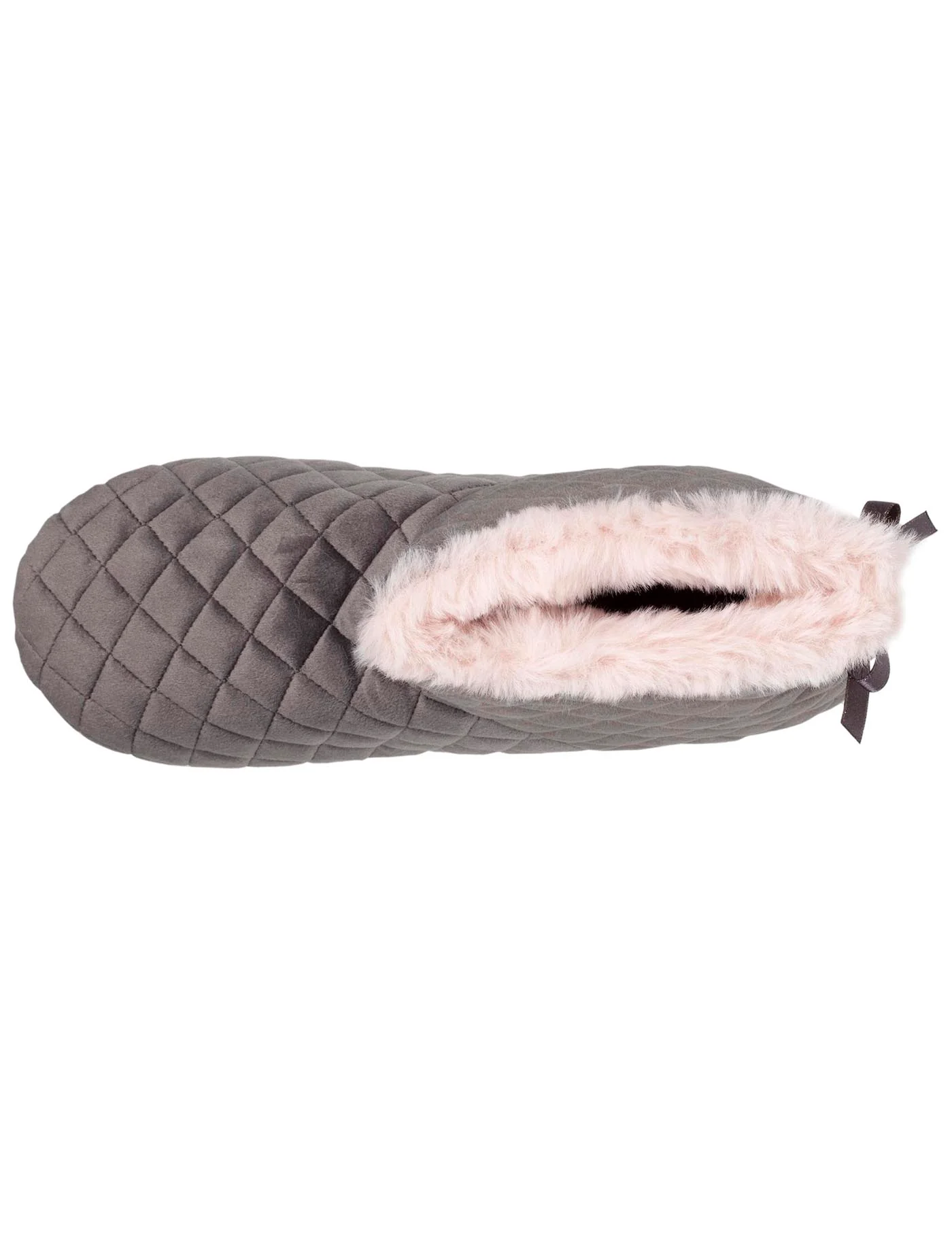 Chaussons bottillons Femme matelassés Gris foncé – Image 7