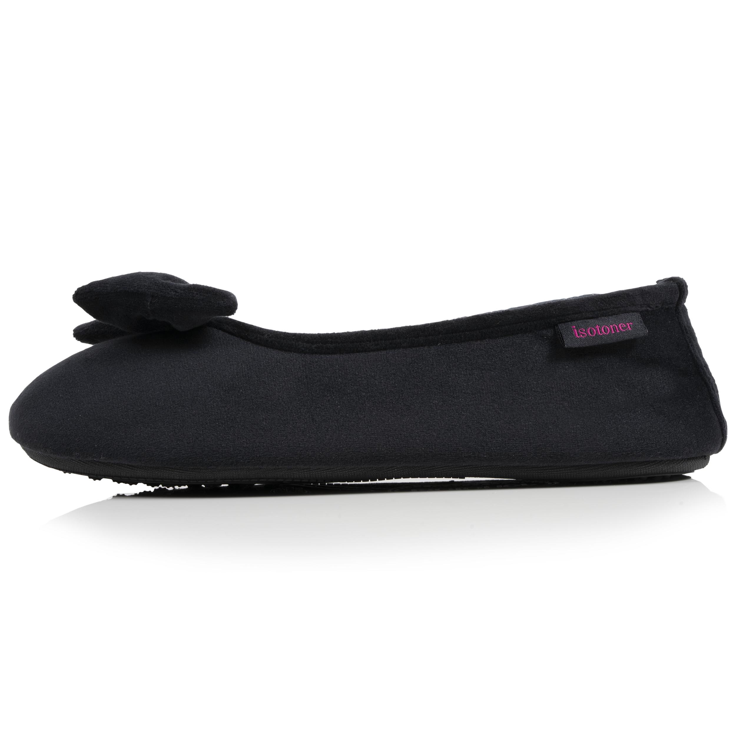 Chaussons ballerines Femme Noir carreaux rouges – Image 3