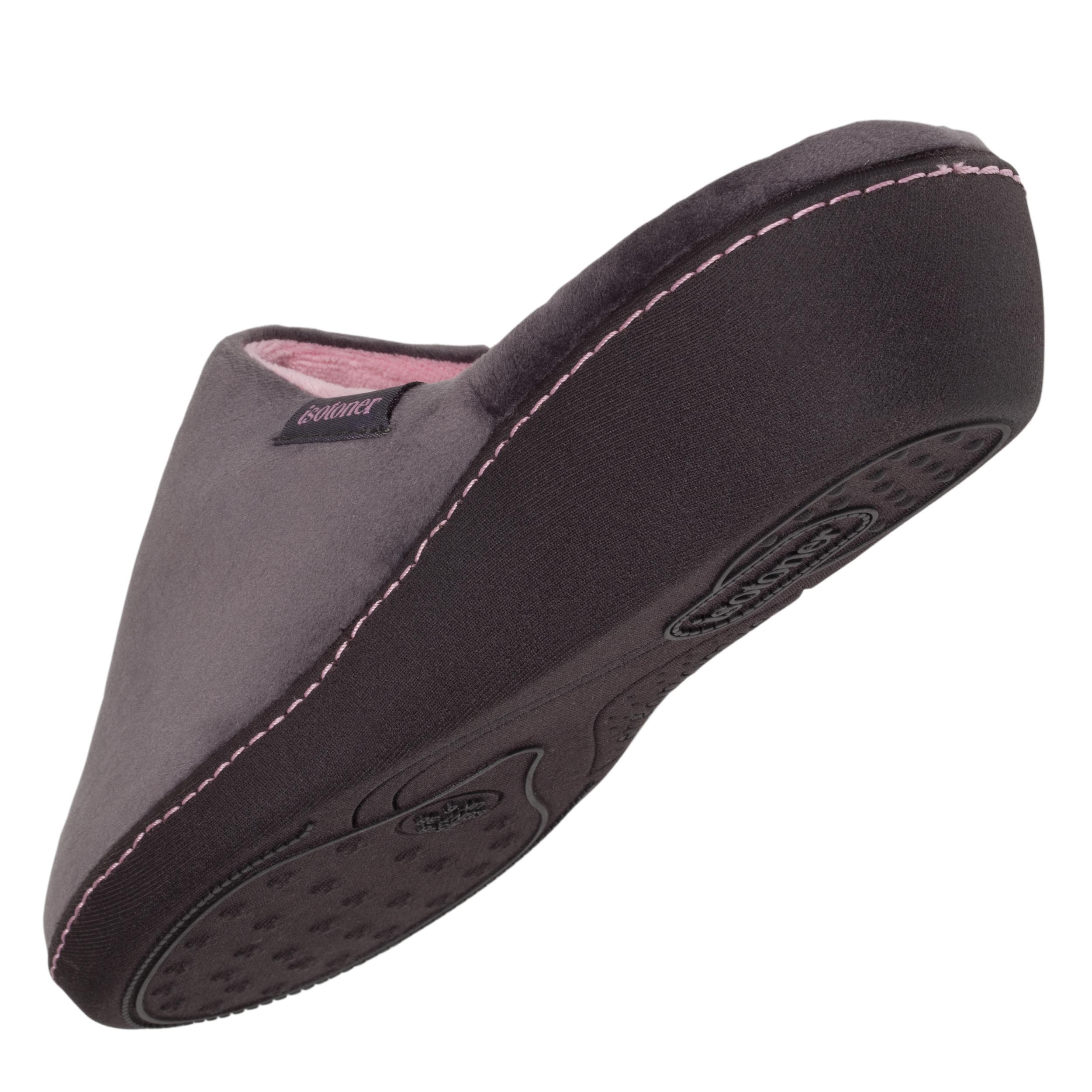 Chaussons mules talon Femme Gris foncé rose – Image 5