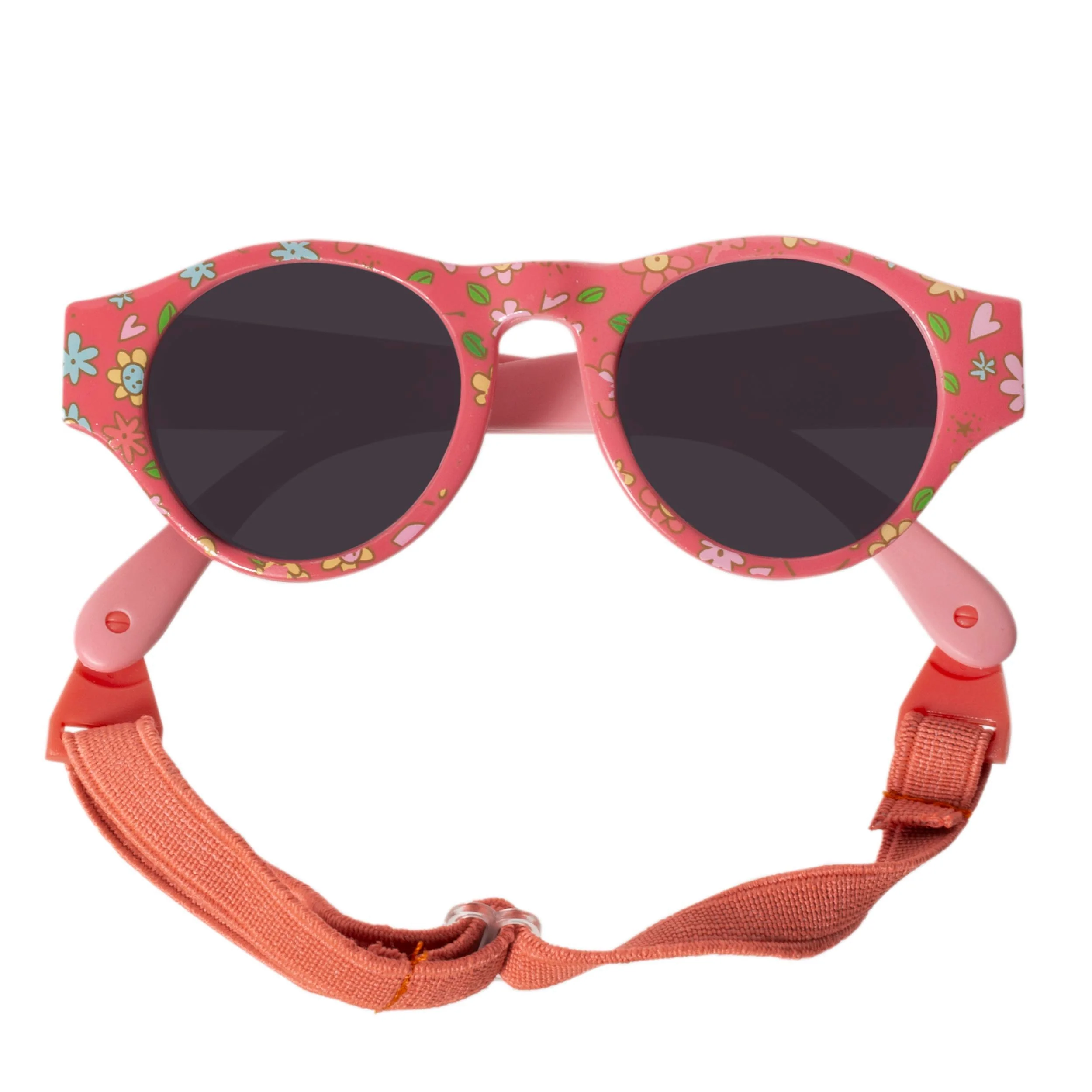 Lunettes de soleil Enfant Fille 2-3 ans Rondes Rose – Image 2