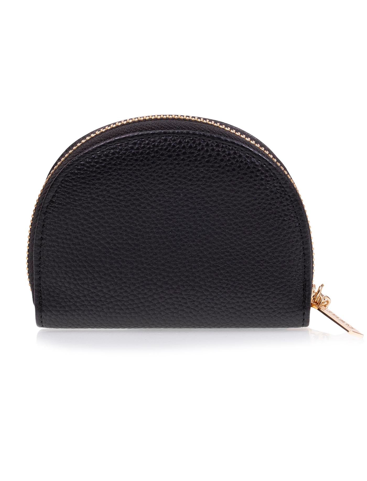 Porte-monnaie demi-lune Femme Noir – Image 7
